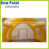 Closed orange inflatable dome tent ,inflatable tent, family tents for sale