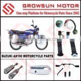 Suz. AX100 Motorcycle Parts, Lock Set, Handle Grip, Side Stand Set