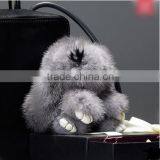 Litter Rabbit Doll [car Key Chain][fashional Bag Holder][car Decoration] Christmas Novelty Gift Birthday Present Ring Hanging thumbnail-5