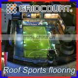 Roof top tennis court flooring