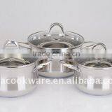 Hot Sale in German Kitchenware Stainless Steel Cookware Pot/cooing Pot/kitchenware Set With Indutcion Bottom