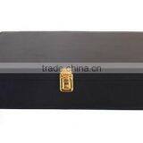 Top Grade New Design 2 Bottle Leather Red Wine Handle Case thumbnail-3