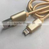 2016 New Premium High Quality Aluminum Nylon 2 in 1 Usb Charger Cable for Iphone 6 6 Plus 6s 6s Plus s7 s7 Edge thumbnail-3