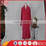 Cut Coral Fleece Zip Bathrobe for Women thumbnail-1