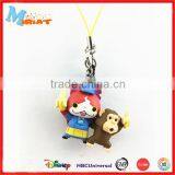 Cartoon Animated Pvc Animal Gorilla Shape Mobile Chain thumbnail-1