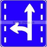 Reflective Road uk Traffic Signs Plate, Triangle Warning Portable Traffic Signs,solar Flashing Warning Light Sign