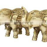 Brass Elephant Pair 7"