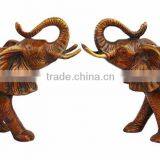 Brass Wild Elephant Pair 7" thumbnail-2