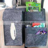 Factory Supply Back Seat Hanging Organizer Felt Car Storage Bag Color Customized Style Big Space thumbnail-4