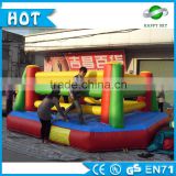 Top sale 3*4m, 4*5m human inflatable boxing platform, bubble boxing payground for adult, UA,RU buyer like it