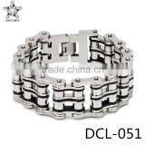 Original Factory Bracelet Supplier Stainless Steel 24mm Bike Chain Energy Bracelet for Biker