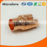 Top quality air condition part copper tee for refrigeration