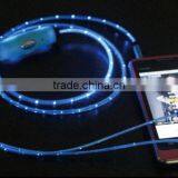 LED Glowing Earphone EL Flowing/led Light Earphone Earbuds el Wire Earphone