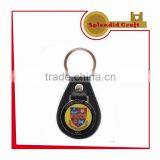 Leather Custom Metal Keychain