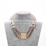 2016 Newest Fashion Alloy Gold Plating Beaded Fashion Jewelry Necklace thumbnail-6
