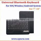 7"-10" Tablet PC Universal Bluetooth Keyboard Buckle Leather Case Suit for Android Windos IOS System Bluetooth 3.0 thumbnail-1