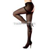 Girls Compression Nylon Open Crotch Tights