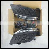 LED DRL Daytime Running Light for Volvo XC60 2009-2013 Fog Lamp Frame Fog Light Super White