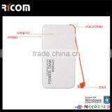 2016 Consumer Electronics Built-in Cable Credit Card Power Bank, Ultra Thin Power Bank,mini Power Bank