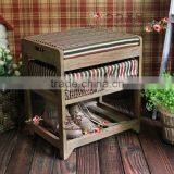 Factory Direct Sale Sits Stool ~ ~ Korean White Rural Style Furniture Queen-size Bed Stool Wooden Stool in Shoes Real Wood thumbnail-5