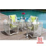 Rattan Outdoor Table and Chair Outdoor Bistro Set thumbnail-2