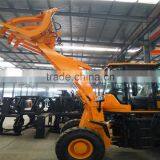 Chinese Cheap Price Full Hydraualic Wood Grapple Wheel Loader thumbnail-2