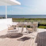 2015 Hot Sale Poly Rattan New Style Dining Set -Wicker Synthetic Rattan Dining Table and Chair -Outdoor Dining Room Furniture thumbnail-5