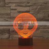 3D Optical Night Light Elien 7 RGB Light Colors 10 LEDs AA Battery or DC 5V Mixed Lot thumbnail-6