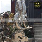 European Large Scale Landscape Outdoor Stainless Steel Sculpture thumbnail-4