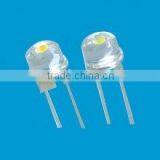 1W 8mm Straw Hat LED, DIP Type,red Color,120degree,350mA Forward Current;