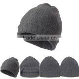 2016 Cashmere Rib Knitting Slouch Beanie Winter Hat Man thumbnail-1