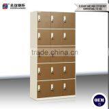 15 Door Stainless Steel Wardrobe Multi-door Clothes Cabinet Locker With 5 Layers thumbnail-1