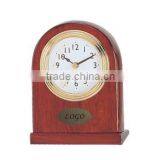 Pearl Wooden/Metal Desk Alarm Clock T143-A