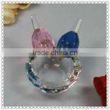 Colorful Cheap Crystal Couple Birds For Gifts & Decoration
