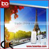 4:3 84 Inch Wall Mount Remote Control Matte White Electric Projection Motorized Screen for Office Equipment thumbnail-4