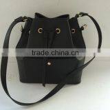 Top Quality Black Ladies Bucket Drawstring Bag thumbnail-1