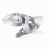 Sliver House 4x1w High Power Led Lamp 4w Led Candle Light Bulb E14 Small Screw Connector
