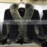 New Arrival Knitted Natural Mink Fur Shawl for Women thumbnail-3