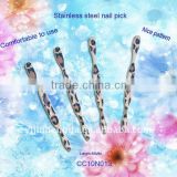 plastic handle stainless steel nail pick