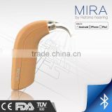 IOS, Android APP wireless Bluetooth Digital BTE Hearing Aids ,Rechargable Battery