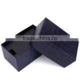 Chinese Factories Wholesale Custom Crocodile Grain Leather Watch Box, Blue Beautiful Gift Box thumbnail-2