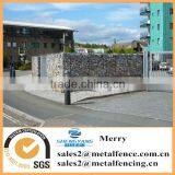 1.5mX1mX1m Galvanized Gabion Galfan 3mm Stone Box Apartmant Block Perimeter With Uplit Gabion Basket Wall