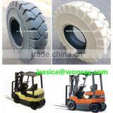 White Toyota Non-marking Forklift Tires 21x8-9 18X7-8 Etc. thumbnail-1