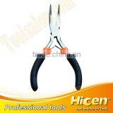 Mini Bent Nose Pliers With Bi-color Dipped Handle