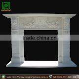 Cheap White Marble Electric Fireplace Mantel thumbnail-1