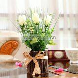 New Design Wedding Decorative Silk Flowers Artificial Potted Tulips thumbnail-3