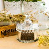 Anhui Glassware Factory Supply Wholesale Glass Sugar Bowl With Lid thumbnail-1