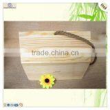 Wholesale Handmade Decorative Wood Wine Gifts Holder Basket thumbnail-5