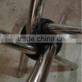 Wholesale Modern Tempered Glass Dining Table With Stainless Steel Base thumbnail-2