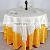 double layer jacquard table cloth for hotel restaurant weddings